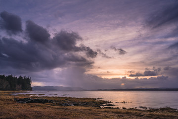Winter Solstice Sunrise, Willapa Bay, Washington, 2018