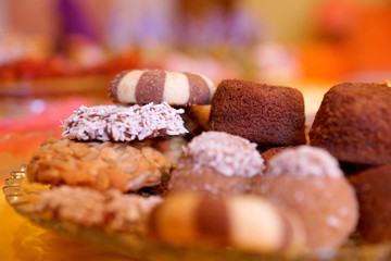 cookies with chocolate and nuts