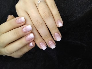glamorous manicure of nails