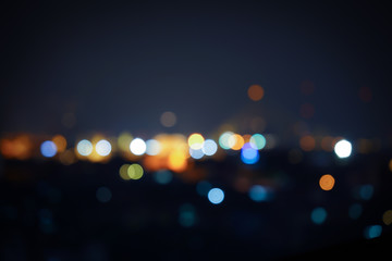 light night city bokeh abstract background