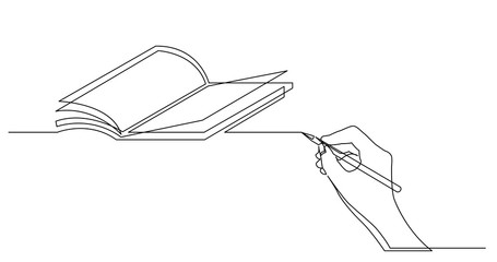 hand drawing business concept sketch of book