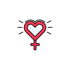 women's day, venus, gender, signs icon. Element of feminism illustration. Premium quality graphic design icon. Signs and symbols collection icon for websites, web design