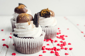 Delicious cupcakes for Valentine Day