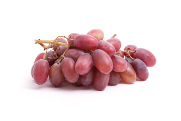 Ripe grapes. Bunch. Isolate. Close-up. Studio photography