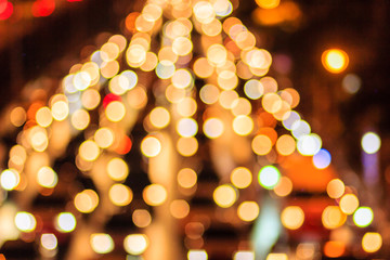 Abstract blur of Evening traffic jam on road in city. Out of focus lights from cars in a traffic jam. lights car traffic jam of a street road at night. Road traffic jam night,blur focus