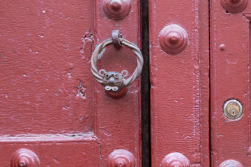 Fototapeta premium Door knockers, Cusco, Peru