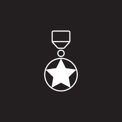 Medal Icon. Simple element illustration. award symbol design template. Can be used for web and mobile