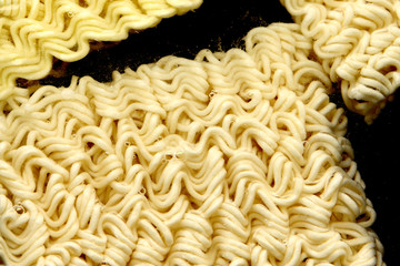 Instant noodles in the hot water