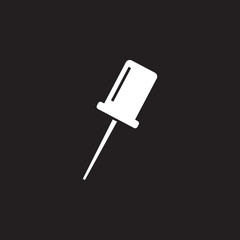 Paper push pin. Simple element illustration. Business icons universal for web and mobile