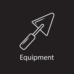 Trowel Icon icon. Simple element illustration. Trowel Icon symbol design from Construction collection set. Can be used in web and mobile