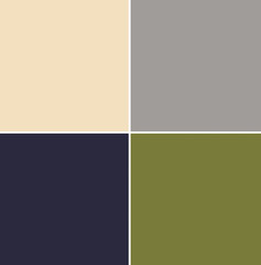 4 neutral Pantone colors of the season autumn / winter 2019 / 2020 palette. Pantone NY Fashion Week Color Report. Top 4 neutrals