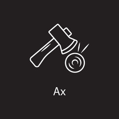 Axe Icon icon. Simple element illustration. Axe Icon symbol design from Construction collection set. Can be used in web and mobile