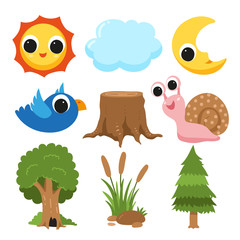 nature collection vector design