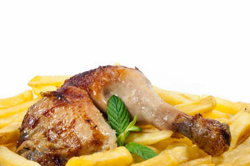 Fried chicken leg