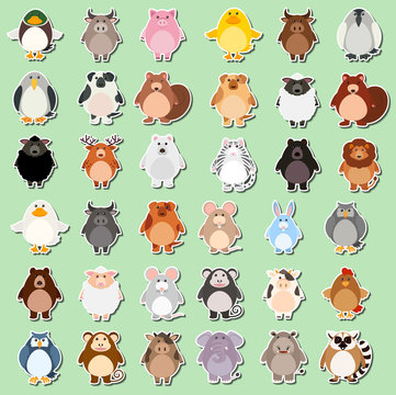 Animal Sticker Images – Browse 417,788 Stock Photos, Vectors, and Video |  Adobe Stock