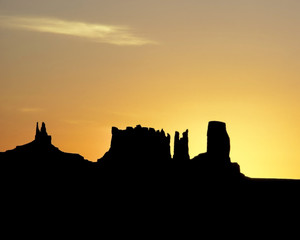 Obraz premium Mounment Valley at Sunset