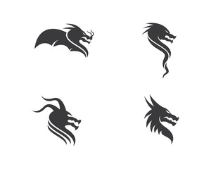 Dragon head symbol illustration