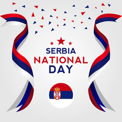 Serbia Independence Day Vector Design