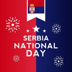 Serbia Independence Day Vector Design