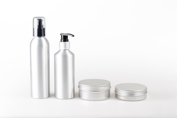 Aluminium cosmetic dispenser bottles and cartridges