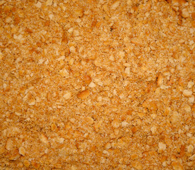 Crumbled Cracker Texture of Buttery Golden Brown Pieces