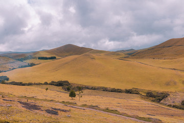 Naklejka premium hermoso paisaje andino en las montañas de Sudamérica