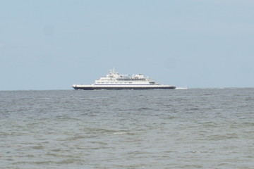 cruise ship in sea
