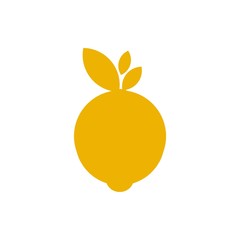 Lemon fruit vector icon