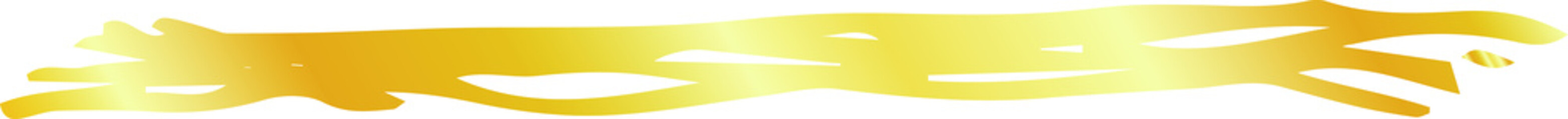 Gold analog line drawn by handwriting