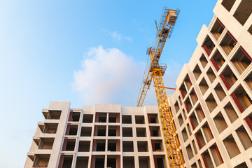 Business construction. construction site area.