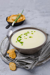 Traditional cream vegetable soup