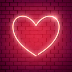 Neon heart illustration