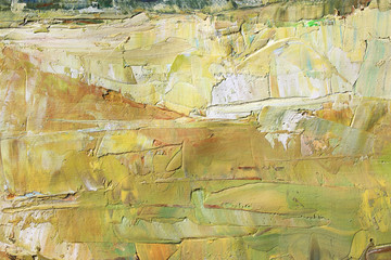 Painting knife technique with oil on canvas. Abstract art background.