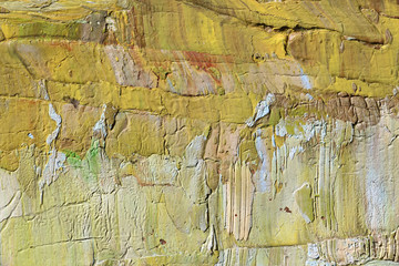 Painting knife technique with oil on canvas. Abstract art background.