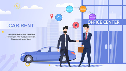 Car Rent. Office Center. Lease Contract. Help Road