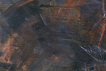 Painting knife technique with oil on canvas. Abstract art background.