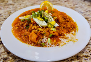 Food - Seafood 'Palabok', Filipino food