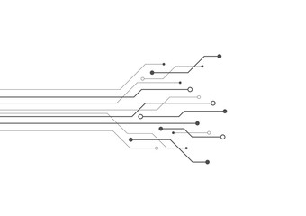 Abstract background with technology circuit board texture. Electronic motherboard illustration. Communication and engineering concept. Vector illustration