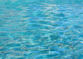 Clear turquoise water surface background