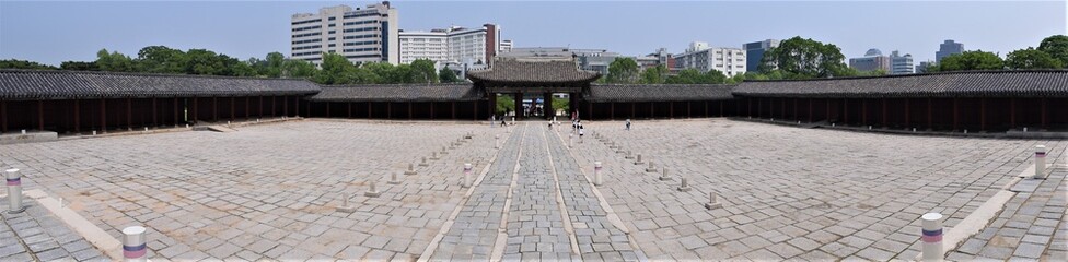 Myeongjeongmun Gate of Palace Changgyeonggung in Seoul, Korea