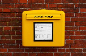 Anmeldung Briefkasten