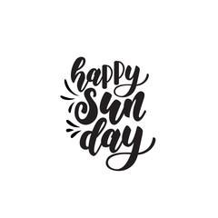 Obraz premium Sunday lettering poster. Vector illustration.