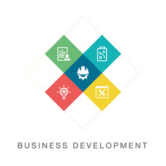 BUSINESS DEVELOPMENT ICON SET