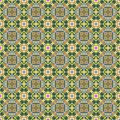Azulejos Tile Vector Seamless Pattern