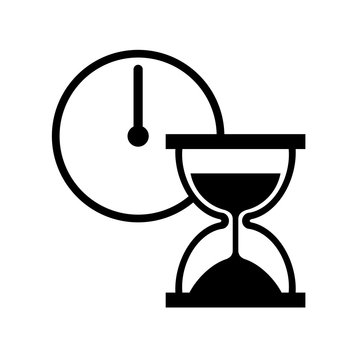 recommend clip art: 砂時計と時計