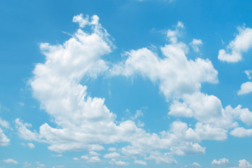 Fototapeta premium blue sky background with white clouds