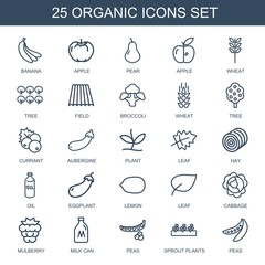 25 organic icons