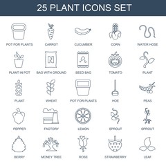 25 plant icons