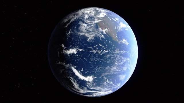 Realistic 3d animated earth showing the borders of the country Suriname and the capital Paramaribo in 4K resolution