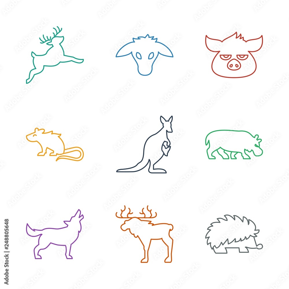 Poster mammal icons